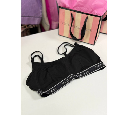 Легенький бавовняний топ з фірмовим логотипом VS