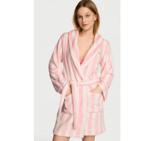 Теплий та затишний халат у фірмову рожеву смужку Victoria’s  Secret