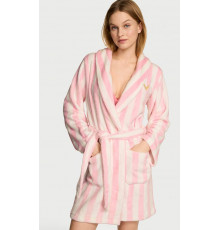 Теплий та затишний халат у фірмову рожеву смужку Victoria’s  Secret