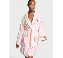 Теплий та затишний халат у фірмову рожеву смужку Victoria’s  Secret