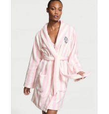 Теплий плюшевий халатик з вишитим логотипом VS