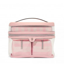 Косметичка 4 в 1 у фірмову рожеву смужку Victoria’s Secret.