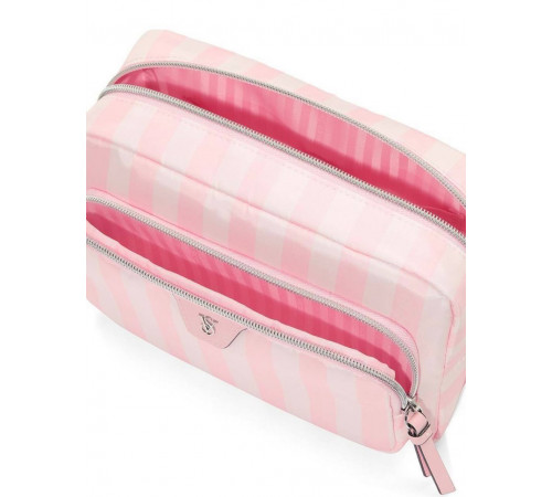 Зручна та стильна косметичка у рожеву фірмову смужку Victoria’s Secret