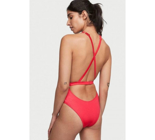 Яскравий суцільний купальник