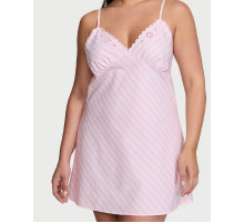 Сукня для сну у фірмову рожеву смужку Victorias Secret