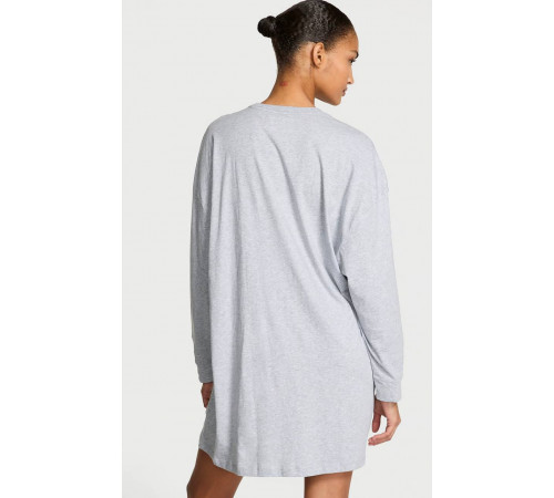 Зручна бавовняна сорочка для сну, оздоблена стразами та логотипом Victoria’s Secret