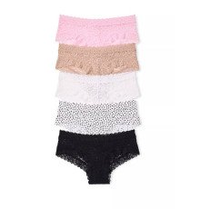 Подарунковий набір із 5-ти мереживних трусиків Lace Cheeky
