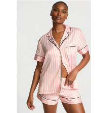 Сатинова піжама у фірмову рожеву смужку Victoria’s Secret