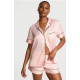 Сатинова піжама у фірмову рожеву смужку Victoria’s Secret