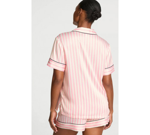 Сатинова піжама у фірмову рожеву смужку Victoria’s Secret