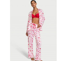 Ніжна та романтична сатинова піжама Victoria’s Secret Lipstick Kisses