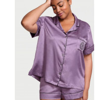 Розкішна сатинова піжамка з шортиками