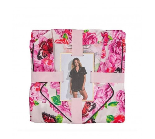 Сатинова піжама в квітковий принт Victorias Secret