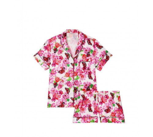 Сатинова піжама в квітковий принт Victorias Secret