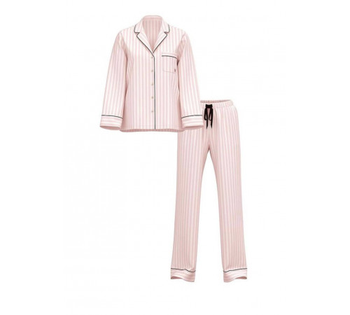 Фланелева піжама в рожеву фірмову смужку Victoria’s Secret