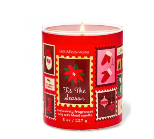 Ароматизована свічка на 1 гніт Tis the Season Bath&Body Works