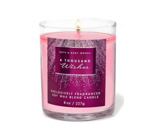 Ароматизована свічка на 1 гніт A Thousand Wishes Bath&Body Works