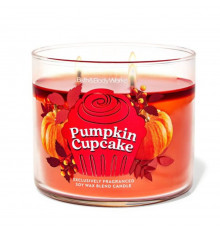 Ароматична свічка з 3 гнітами від Bath&Body Works Pumpkin Capcake