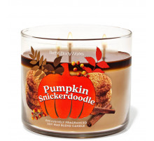 Ароматична свічка з 3 гнітами від Bath&Body Works Pumpkin Snickerdoodle