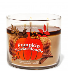 Ароматична свічка з 3 гнітами від Bath&Body Works Pumpkin Snickerdoodle