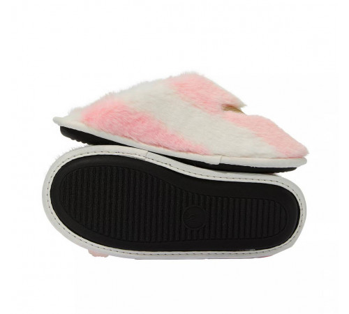 Мʼякі плюшеві домашні тапки у фірмову рожеву смужку Victoria’s Secret